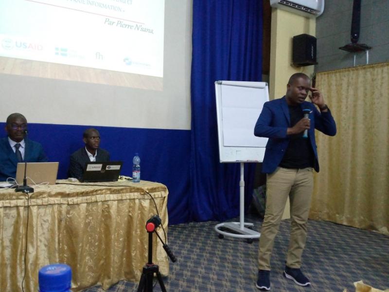 Formation des professionnels de médias organisée par l'ONG Internews et MILRDC