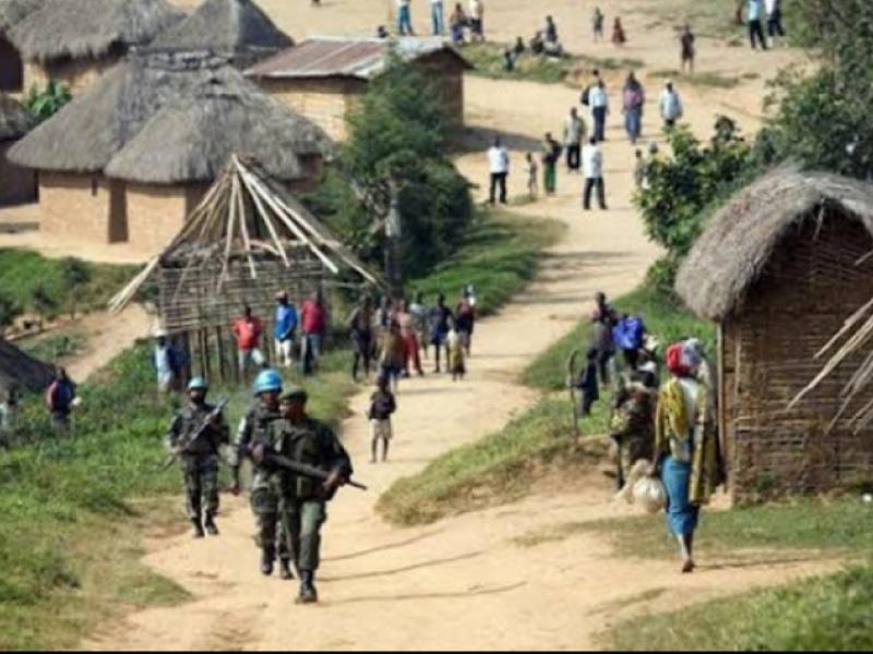 Un village dans le territoire de Rutshuru. [Photo d'illustration]