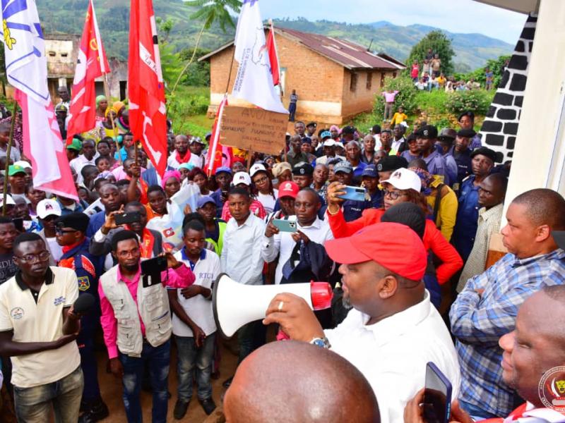 Meeting de Aimé Boji Sangara à Kalehe, province du Sud Kivu