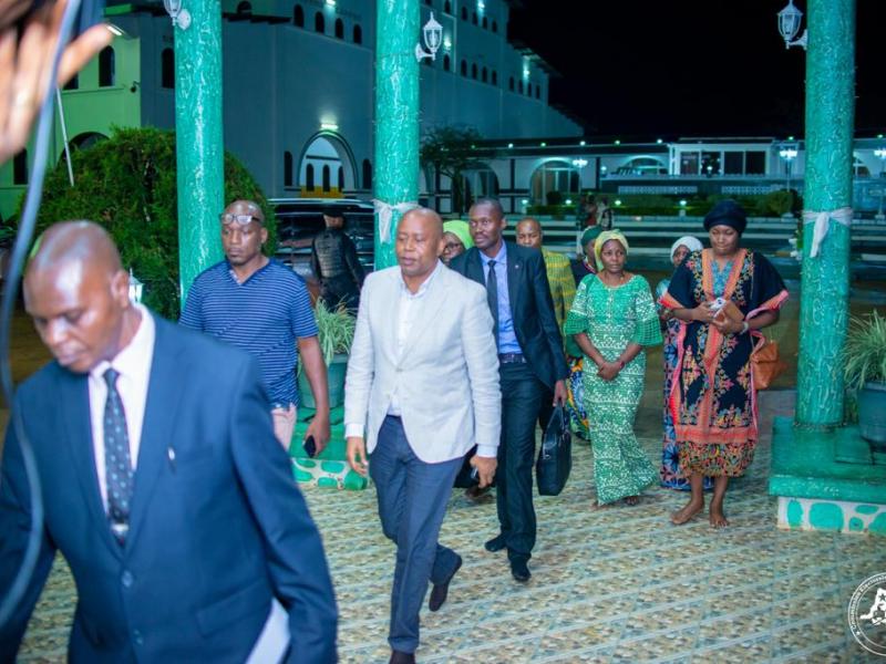 Le président de la CENI Denis Kadima acceuilli à Nkamba