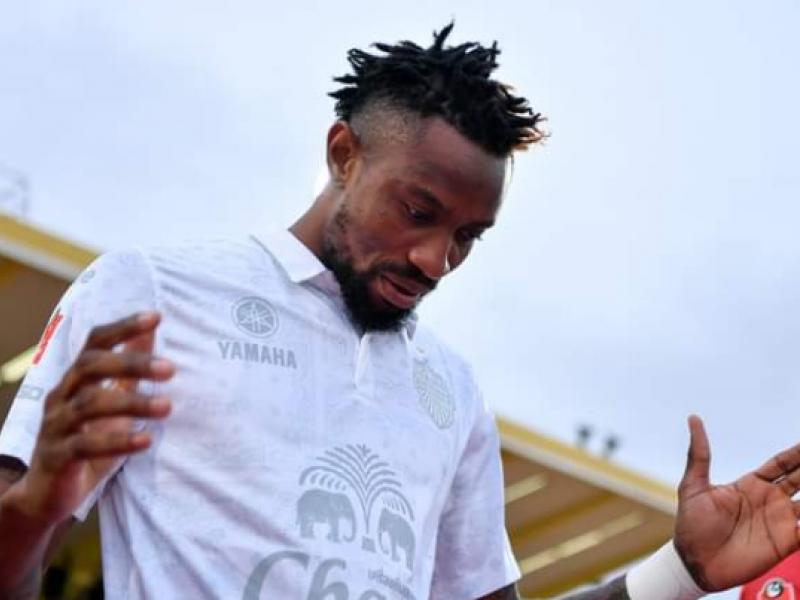 Jonathan Bolingi lors d'une rencontre de Buriram United.