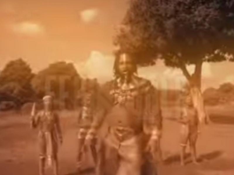 Ferré Gola lors du tournage du clip "Royaume Kunga" en Afrique du Sud.