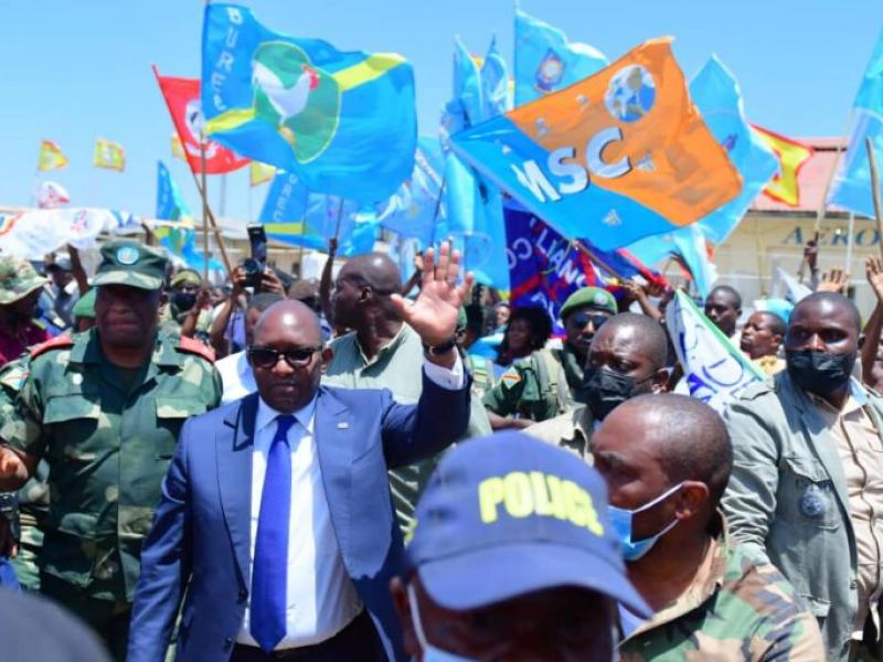 Le premier ministre Sama Lukonde acceuilli par une foule immense à Bunia ( Ituri)