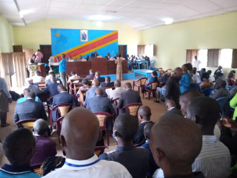 Plénière à l'assemblée provinciale du Kasaï