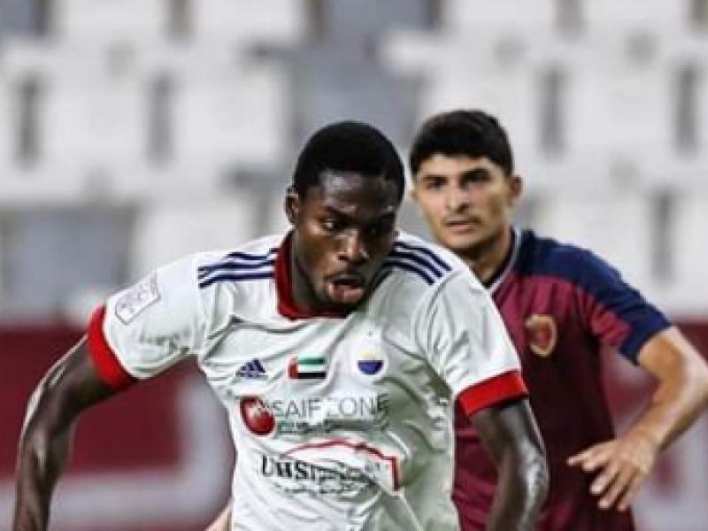 Ben Malango lors de la rencontre Al Wahda FC- Al Sharjah FC.