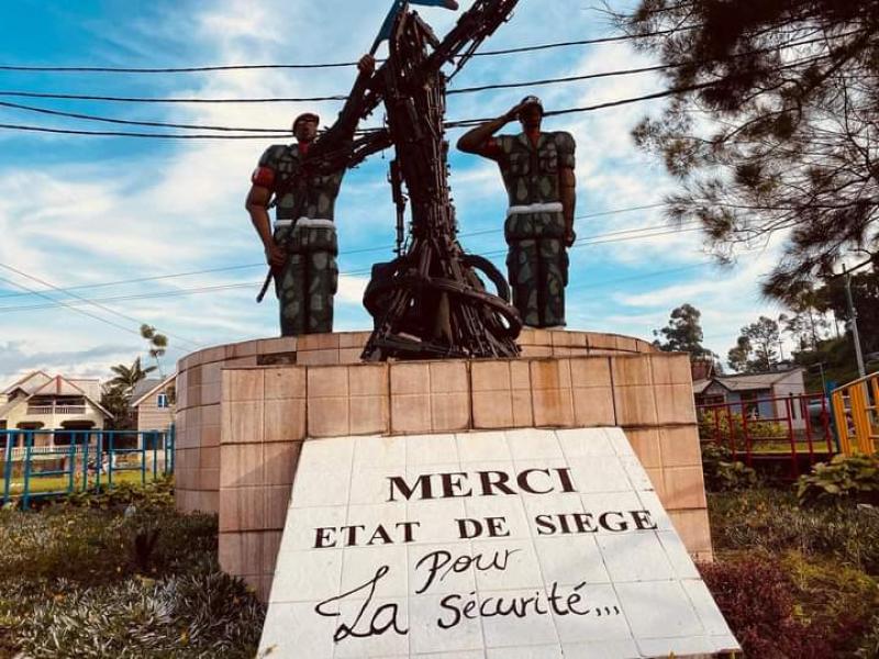 Monument de la paix à Goma