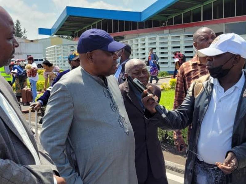 Arrivée à Goma du ministre d'État en charge au développement ural François Rubota pour une mission officielle