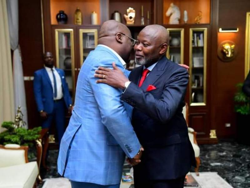 Félix Tshisekedi, chef de l'État et le président de l'UNC, Vital Kamerhe