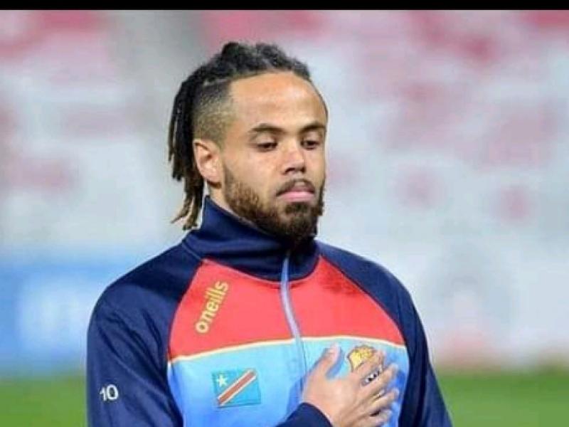 Théo Bongonda, lors du match amical RDC-Bahrein.