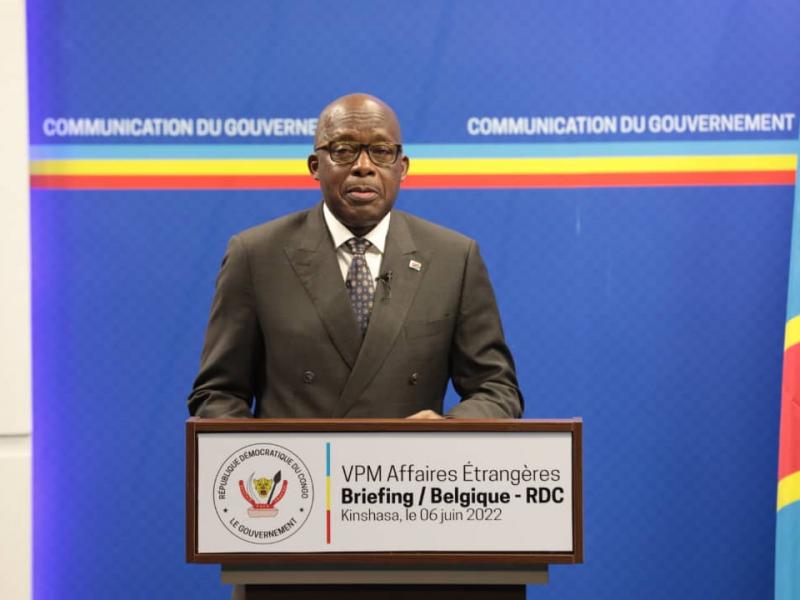 Le Vice-premier ministre, ministre des Affaires Étrangères Christophe Lutundula