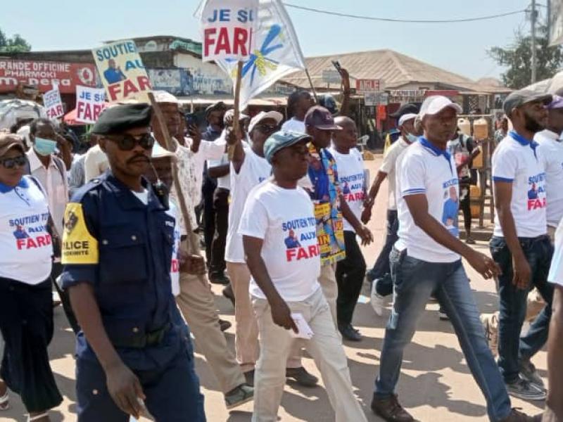 Marche de l'UDPS et alliés en soutien aux FARDC