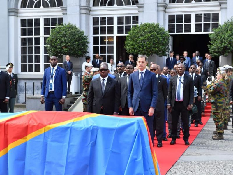 Hommages à Patrice Emery Lumumba par les autorités belges et congolaises, lundi 20 juin à Bruxelles