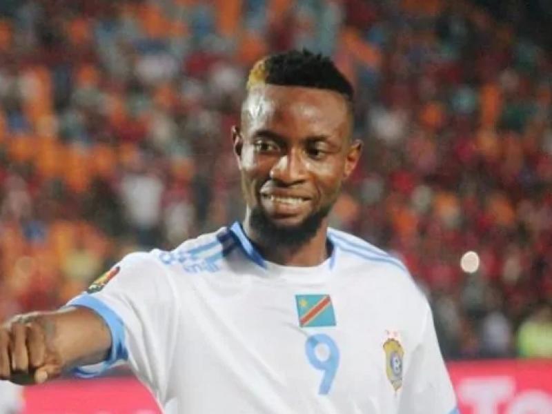 Jonathan Bolingi sous les couleurs de la RDC, lors de la CAN Égypte 2019.