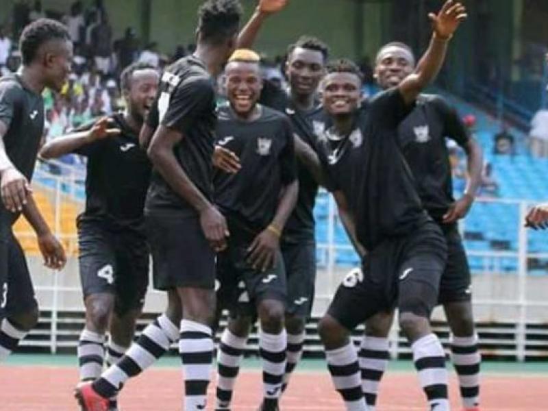 Les joueurs de l'AC Rangers en pleine célébration d'un but, lors d'un match de Linafoot. [Photo d'illustration]