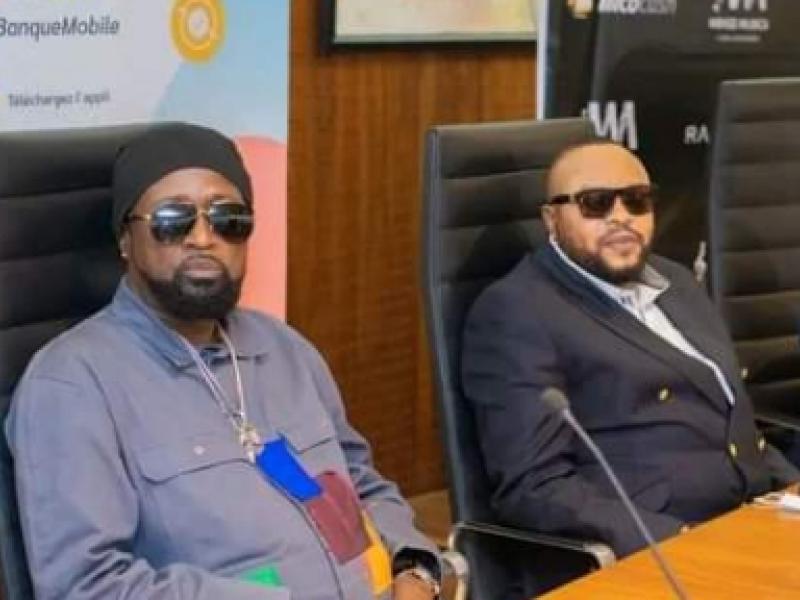 Les deux administrateurs de Wenge Musica 4x4, Werrason et JB Mpiana, lors d'une conférence de presse à Kinshasa. [Photo d'illustration]