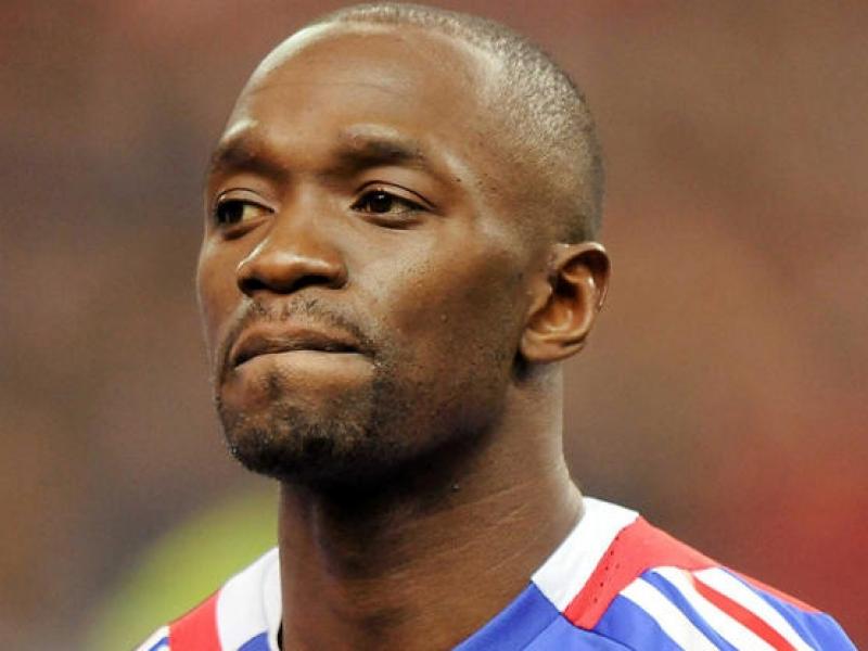 Claude Makelele lors d'une rencontre de l'équipe de France.