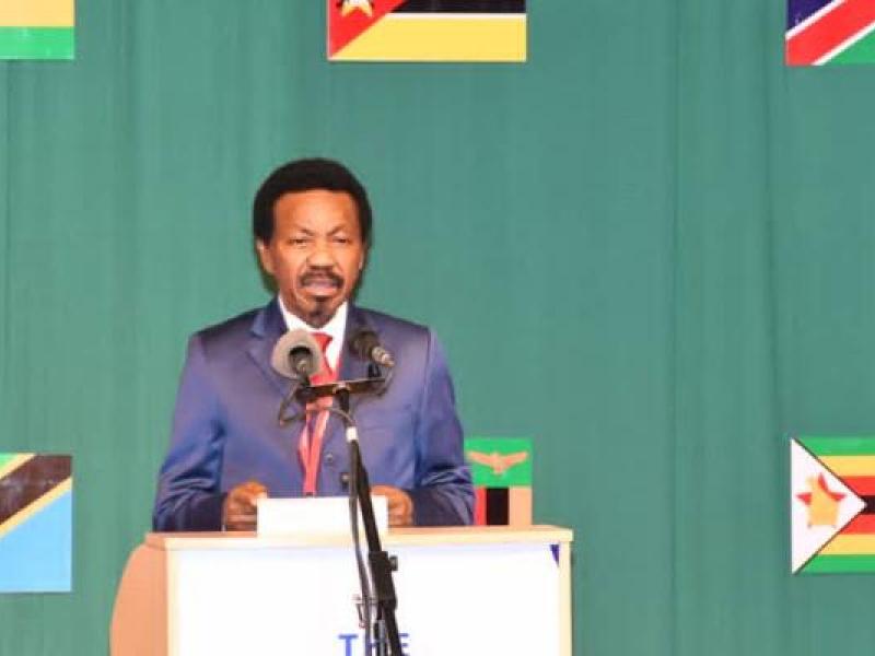 *Le président de l'Assemblée nationale de la RDC, Christophe Mboso lors de son speech au forum des parlementaires de la SADC*