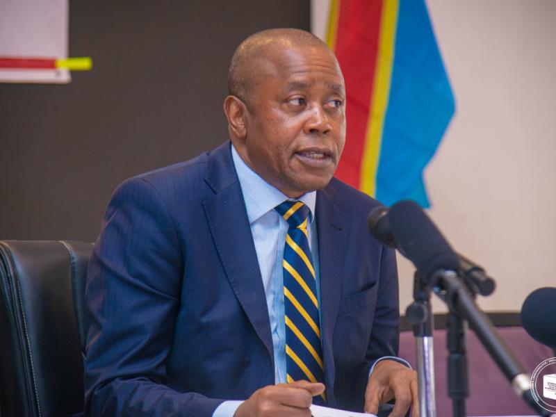 Le président de la CENI, Denis Kadima lors du lancement de l'atelier d'élaboration du plan national d'information et de la communication, mardi 12 juillet