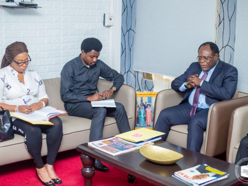 Échange entre le vice-président de la CENI assisté du rapporteur adjoint Paul Muhindo et la délégation de la Dynamique Progressiste Révolutionnaire conduite par Me Constant Mutamba