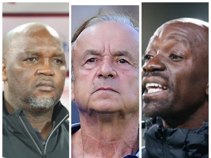 Pitso Mosimane, Gernot Rohr et Claude Makelele
