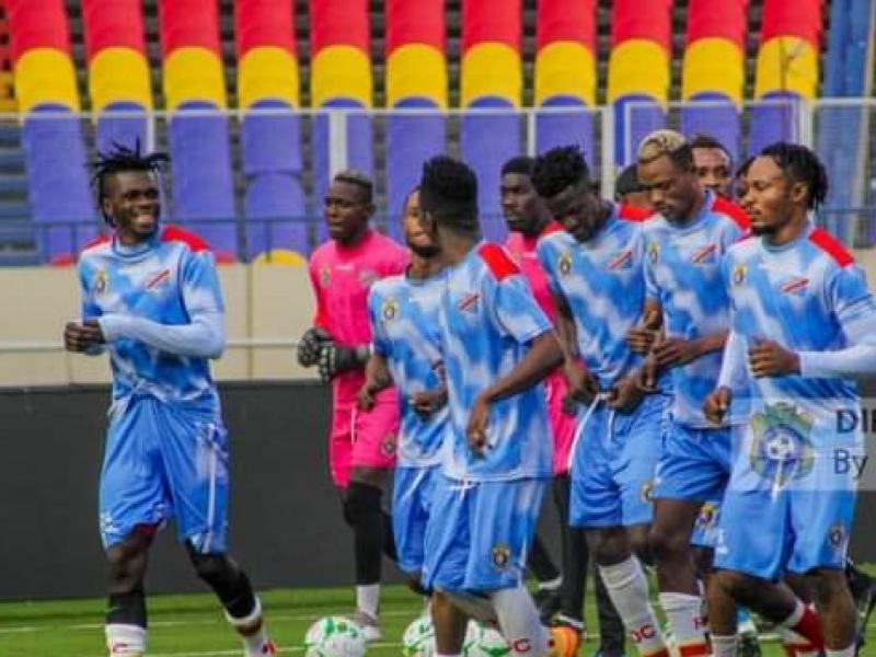 Les Léopards A' , lors d'une séance d'entraînement au stade des martyrs de Kinshasa. [Photo d'illustration]