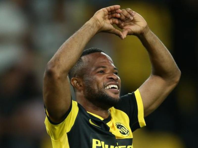 Meschack Elia en pleine célébration d'un but sous les couleurs de Young Boys Berne. [Photo d'illustration]