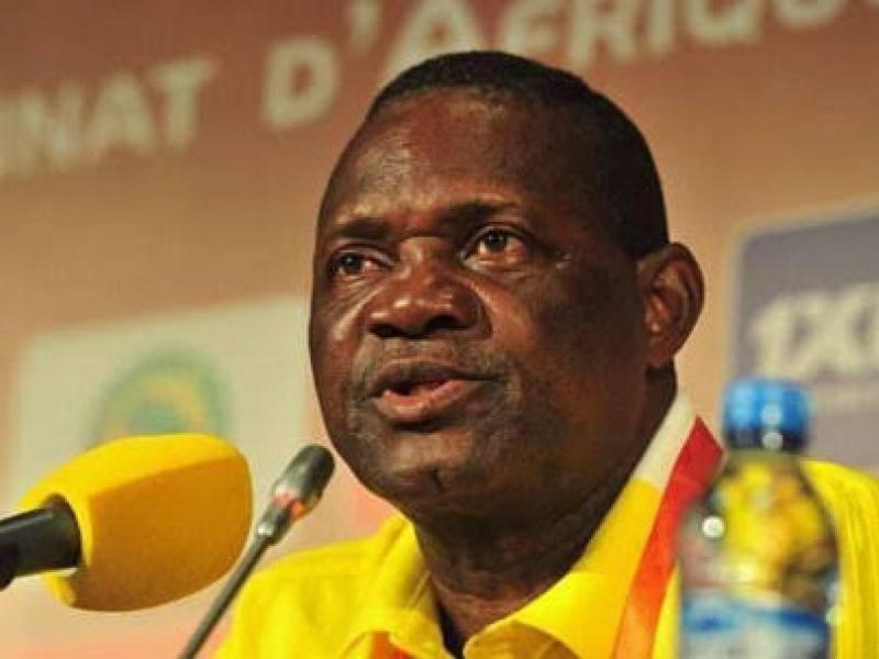 Barthélémy Ngatsono, lors du CHAN Cameroun 2021.