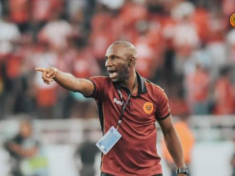 Florent Ibenge, lors d'une rencontre de la Renaissance Sportive de Berkane.