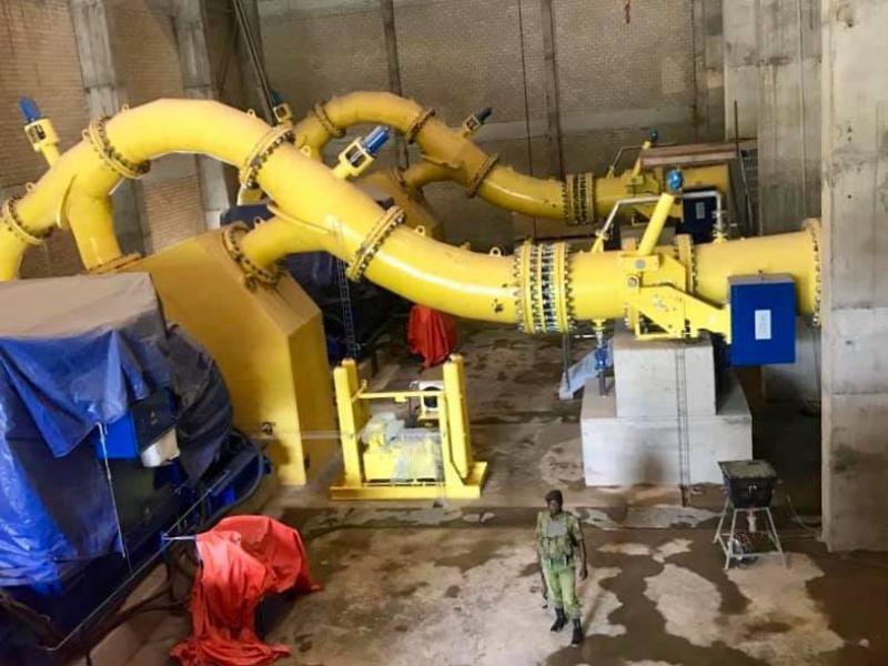 La Centrale hydroélectrique de Rwanguba en construction