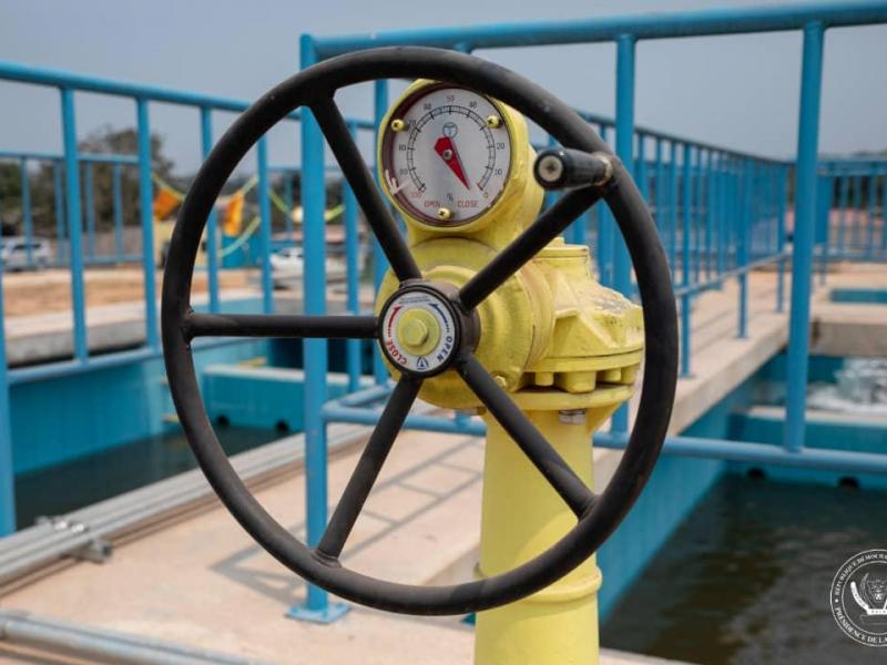 La nouvelle usine de production d'eau potable de Lemba Imbu à Kinshasa