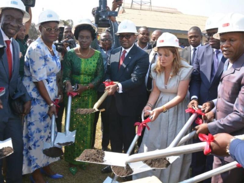 Le premier ministre Sama Lukonde et quelques officiels lors de la relance des activités de la Mine de Kipushi