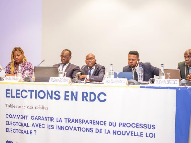 Conférence au Pullman hôtel à laquelle a pris part Gérard Bisambu, membre de la plénière de la CENI