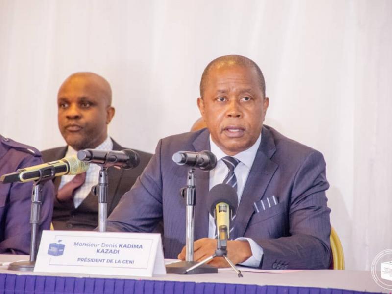 Le président de la CENI, Denis Kadima