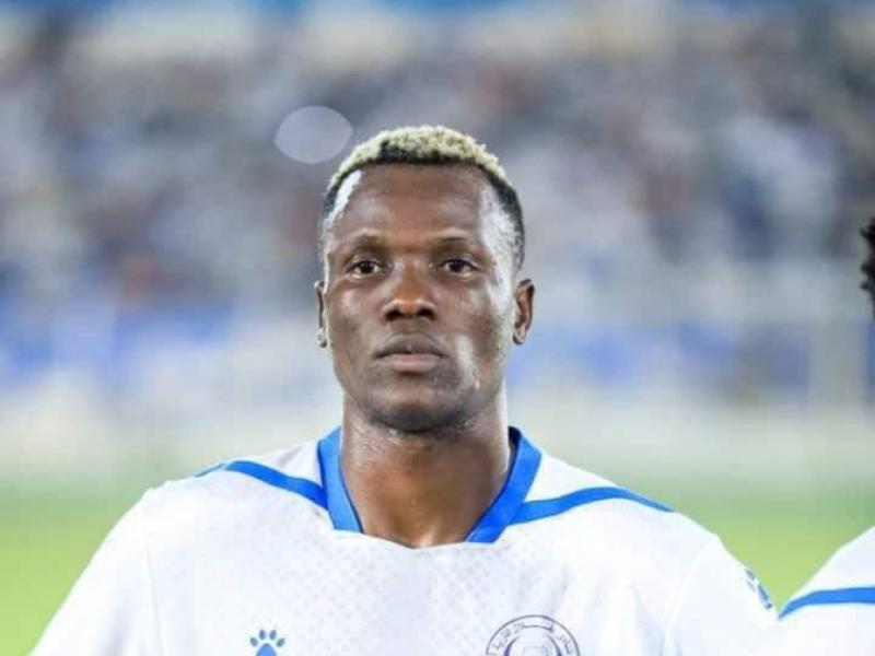 Glody Lilepo Makabi, lors de la rencontre Al Hilal- Asante Kotoko, à Omdurman.