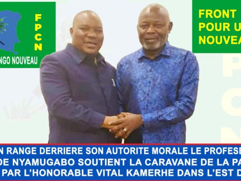 L'affiche du parti FPCN pour sensibiliser sur l'arrivée de Vital Kamerhe à Bukavu
