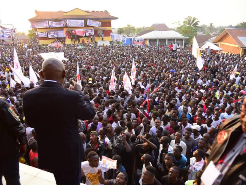 Le président de l'UNC Vital Kamerhe lors d'un meeting en RDC [ Photo d'illustration]