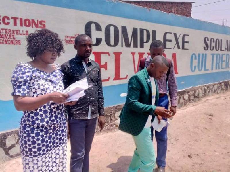 Le Sous-proved Lubumbashi 2 lors d'une descente sur terrain
