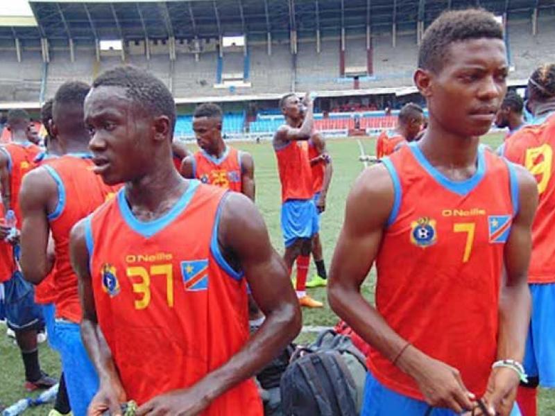 Les Léopards U20, en pleine séance d'entraînement, au stade des martyrs de Kinshasa. [Photo d'illustration]