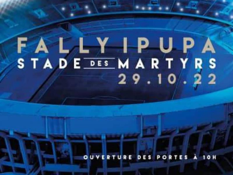 L'affiche de l'annonce du concert de Fally Ipupa au stade des martyrs.