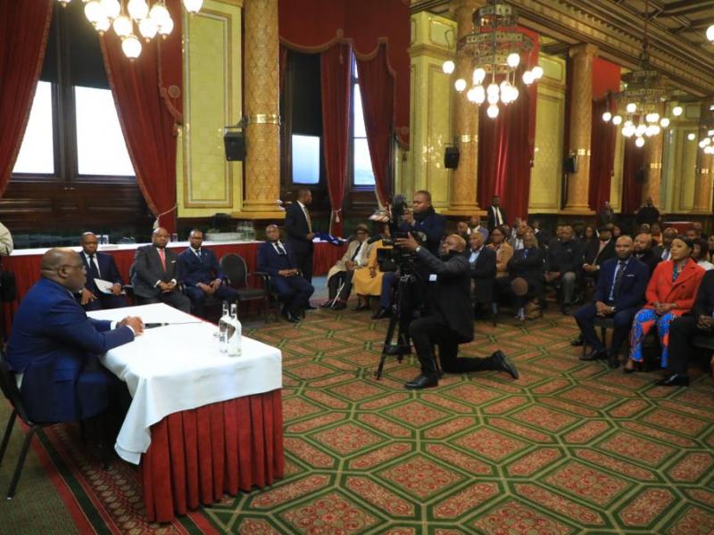 Le Chef de l'État, Félix Tshisekedi et la diaspora congolaise à Londres, mercredi 19 octobre 2022
