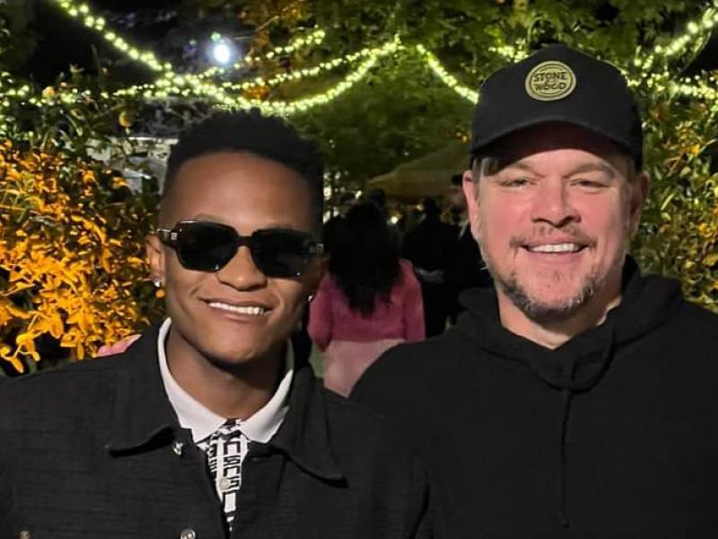 Innoss'b et Matt Damon, à Beverly Hills. [Photo d'illustration]