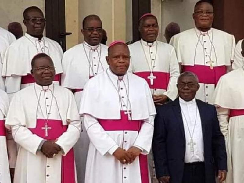 Les évêques de la CENCO après l'assemblée plénière tenue à Kinshasa du 07 au 09 novembre à Kinshasa