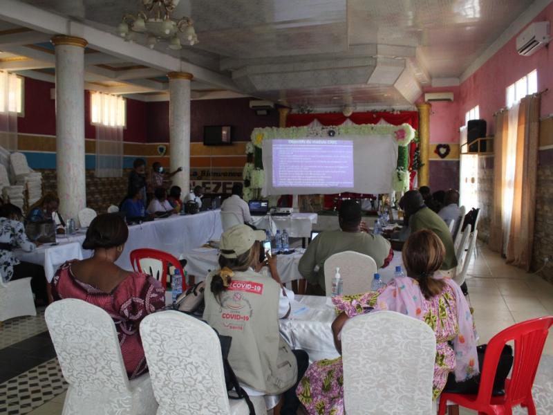 Des experts en santé lors de l'atelier de formation des formateurs nationaux organisé à Matadi