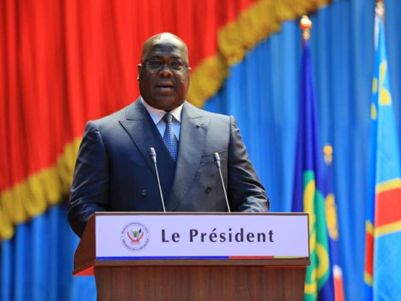Le Président de la RDC, Félix Tshisekedi à l'ouverture de la 52 ème Assemblée plénière du Forum Parlementaire de la SADC, lundi 05 décembre 2022