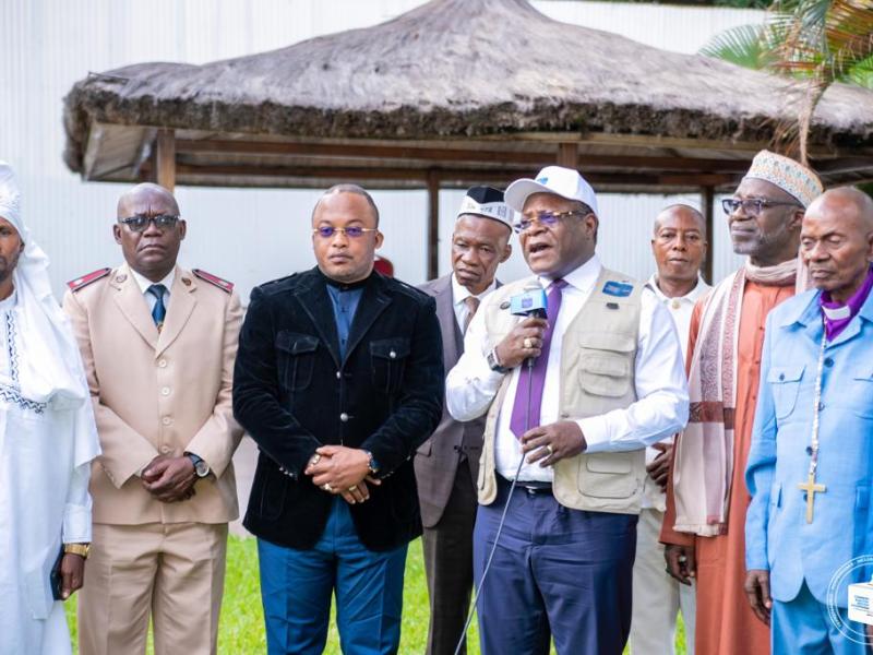 Le deuxième vice-président de la CENI, Didi Manara et les membres de la CIME