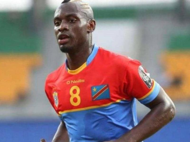 Paul-José Mpoku sous les couleurs de la RDC lors de la CAN Gabon 2017.