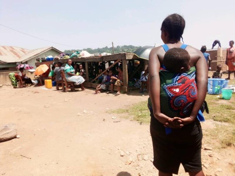Un camp des déplacés à Kanyabayonga dans le territoire de Rutshuru au Nord-Kivu