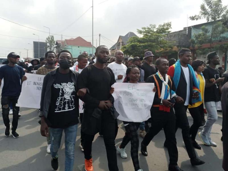 Manifestation des étudiants à Goma