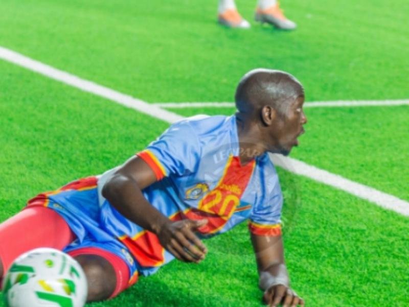 Yoane Wissa lors d'une rencontre de la RDC.