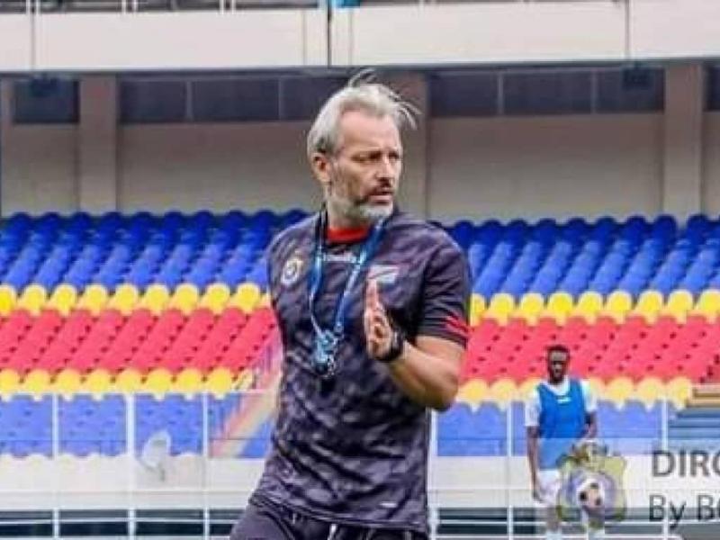 Sébastien Desabre, lors d'une séance d'entraînement des Léopards A'. [Photo d'illustration]